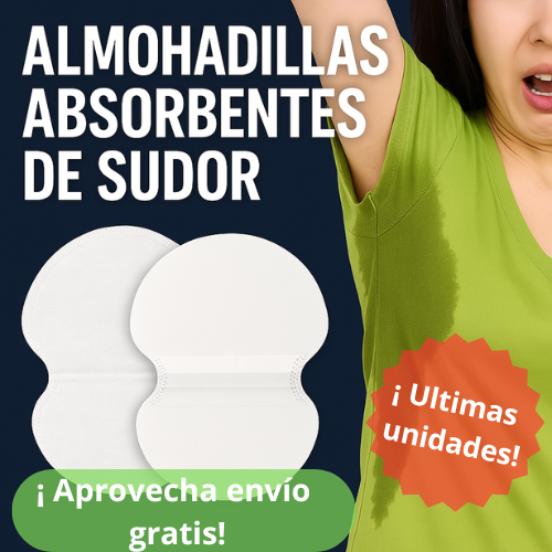 ALMOHADILLAS ABSORBENTES DE SUDOR PARA AXILAS